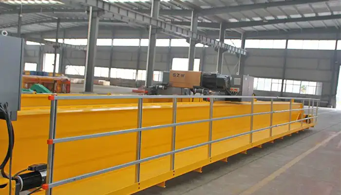 top running double girder overhead bridge crane 