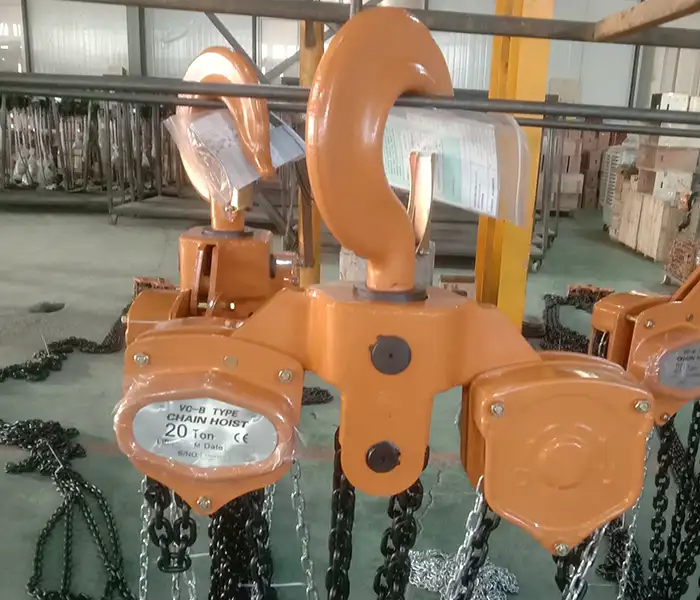 20 ton manual chain hoist for sale 