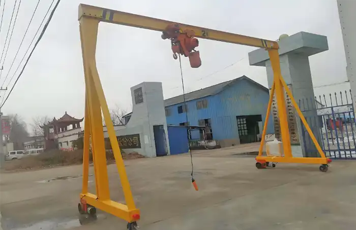 Low Profile Gantry Cranes 1, 2, 3, and 5 Ton for Limited Spaces