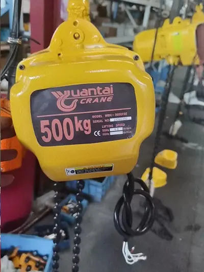 500kg electric chain hoist for the wall jib crane 