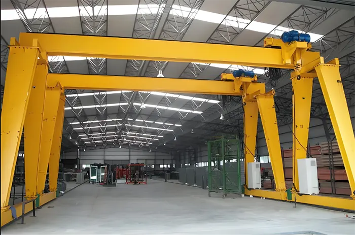 Single Girder Gantry Crane with Low Headroom Eccentric Hoist Trolley