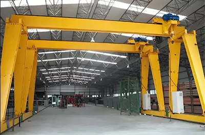 Single Girder Gantry Crane with Low Headroom Eccentric Hoist Trolley