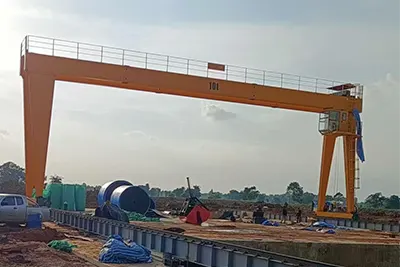 10-Ton Gantry Crane for Sugarcane Ash Handling in Thailand