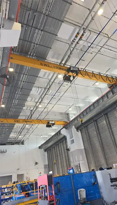 5 ton overhead crane installation in Hongkong 