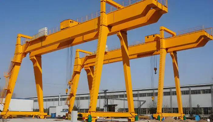 duel gantry crane for synchronizing operation