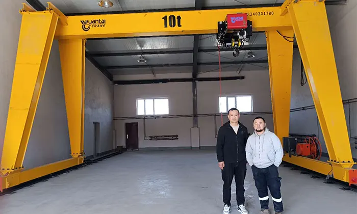 10 ton gantry crane with single girder design for sale 