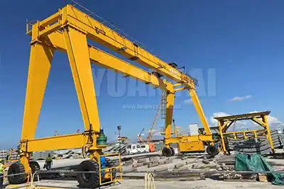 Electric Rubber Tired Gantry Crane, Rubber Tire A frame Cranes 