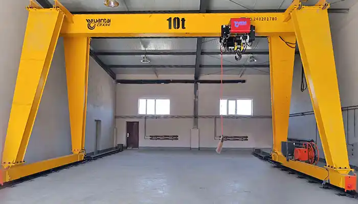 Single Girder Gantry Crane with European Style Low Headroom Hoist