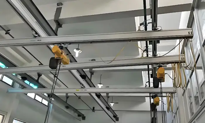 Ceiling mounted aluminum kbk crane system 