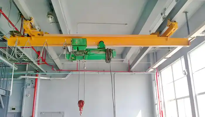 explosion proof overhead crane with single girder underhung bridge crane design 