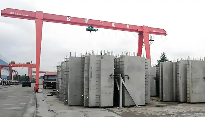 10 ton gantry crane for soild wall handling 