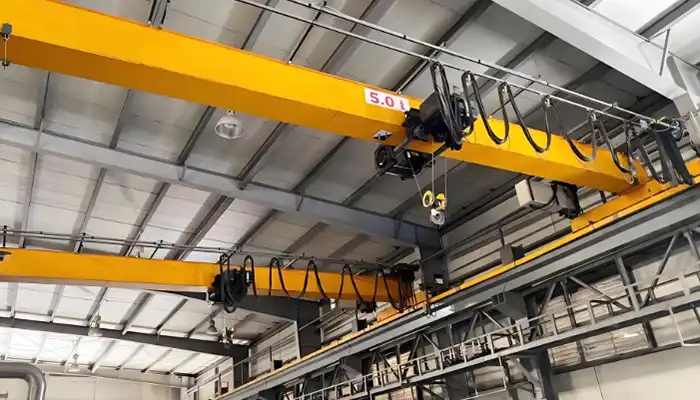  5 ton overhead crane single girder for manufacturing plant 