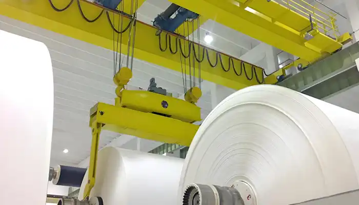 Paper making overhead crnae with double trolleys 