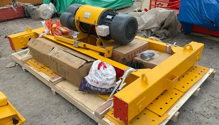 electric hoist trolley  of the 5 ton overhead bridge crane 