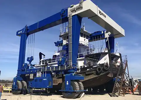 Marine Boat Hoist: Rubber Tyred Boat Lift 25 to 600 Ton 