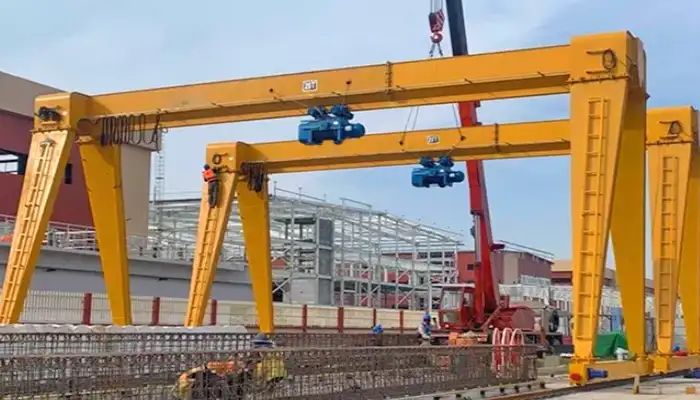 20 ton gantry crane single girder for precasting yard 