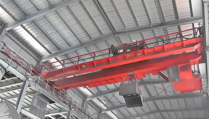 QZ Double Girder Overhead Crane with Grab Bucket for Cement Plant, Egypt