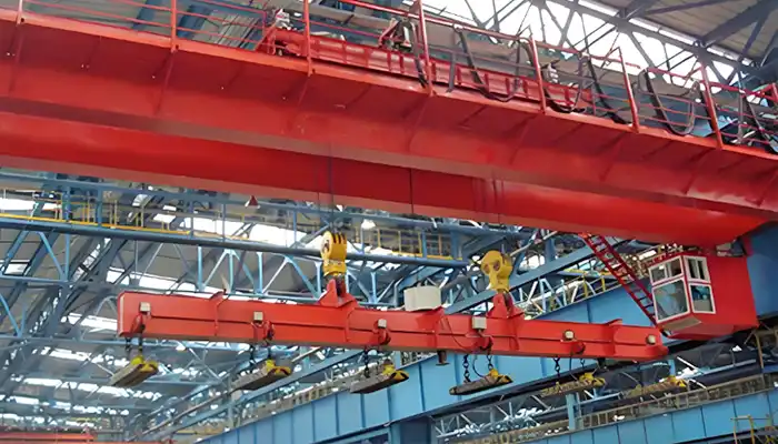 Electromagentic overhead crane for billet handling 