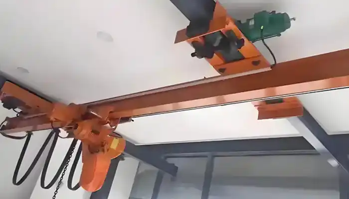 Explosion proof underhung overhead crane with electric chain hoist 